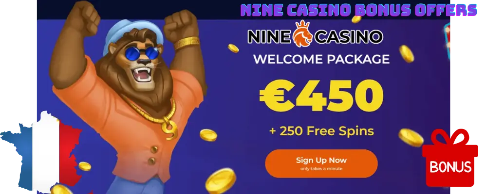 Neuf offres de bonus de casino